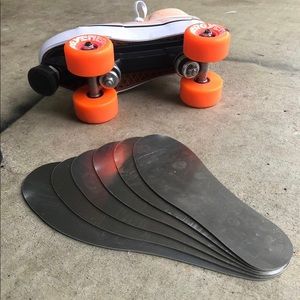 Pair of aluminum insoles diy vans roller skates